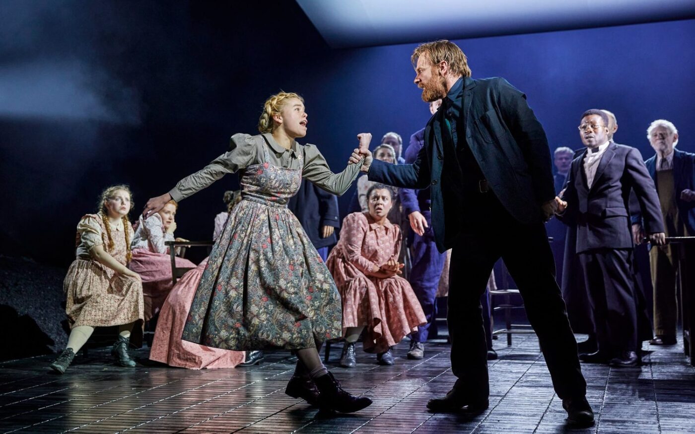 Milly-Alcock-Brian-Gleeson-and-cast-in-The-Crucible-west-end-Photo-Brinkhoff-Moegenburg